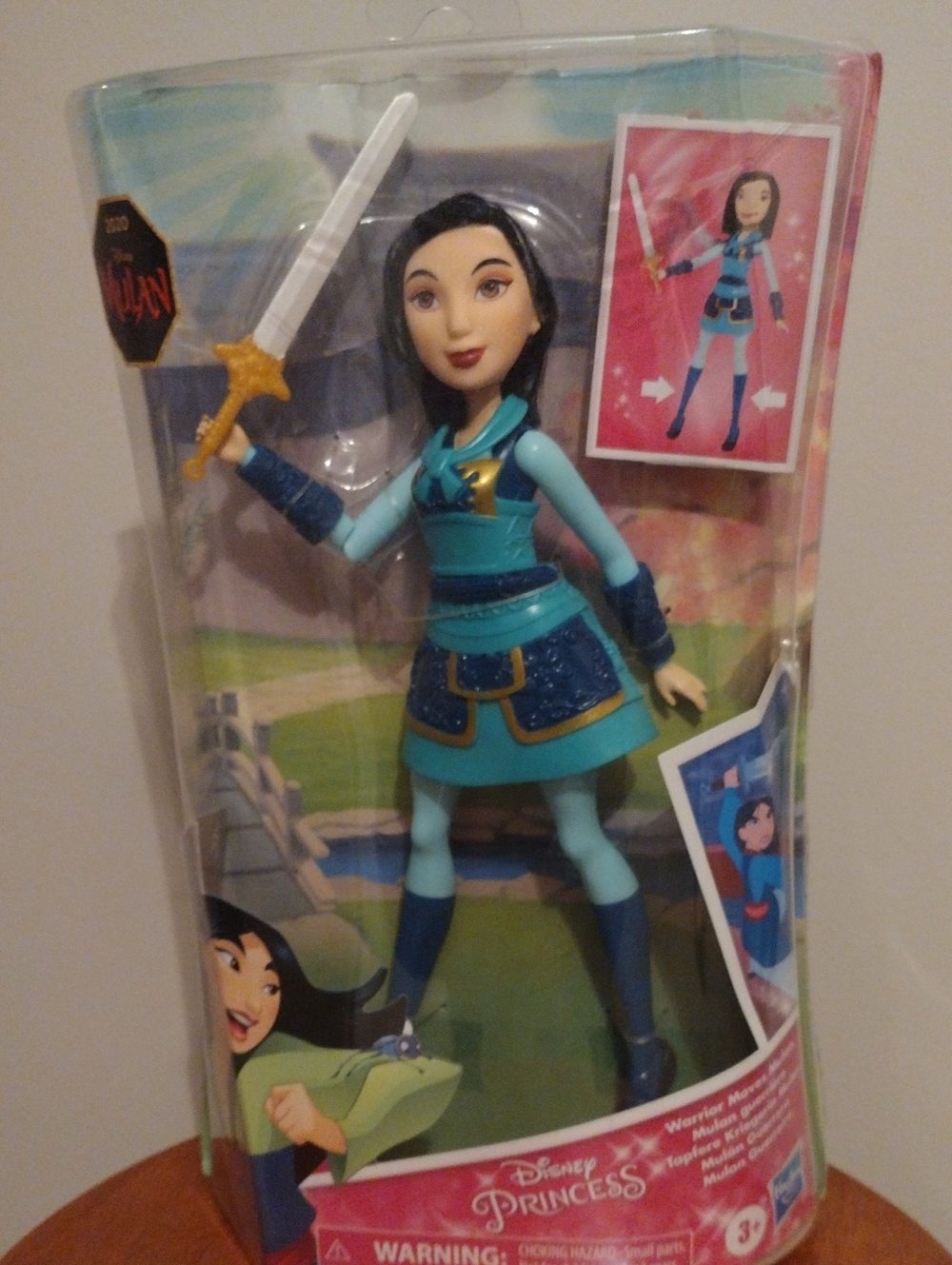 Disney Mulan Warrior Doll in Teal and Blue Outfit
